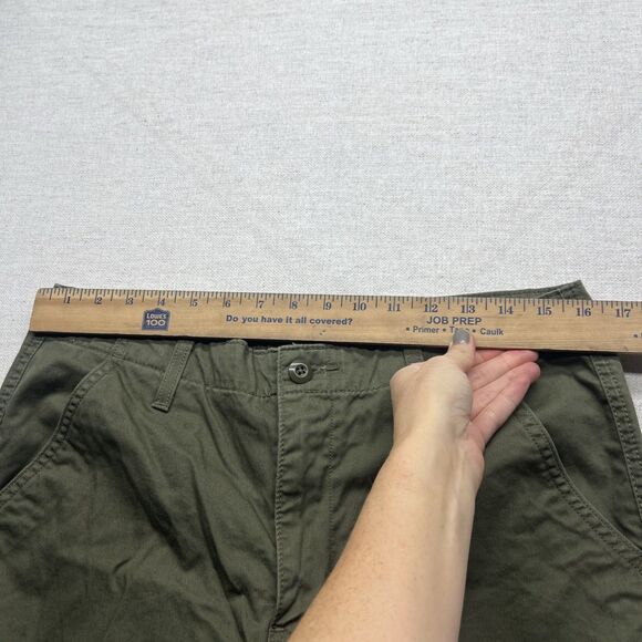 Levi's 94 baggy pants cargo green womens 30x(30 actual 29"" Drawstring - Picture 5 of 9